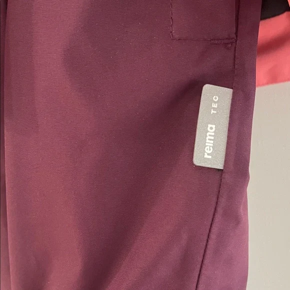 Reima Pink and Burgundy ski Jacket and snow pants - size 116 or size 6 / 7 - Picture 6 of 13